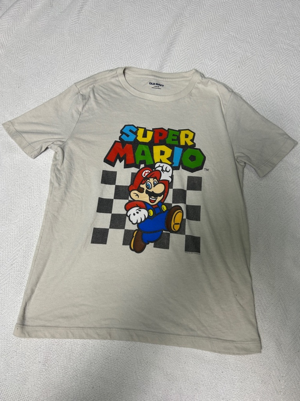 Old Navy Super Mario Graphic Tee Unisex Kids Size Large (10/12)